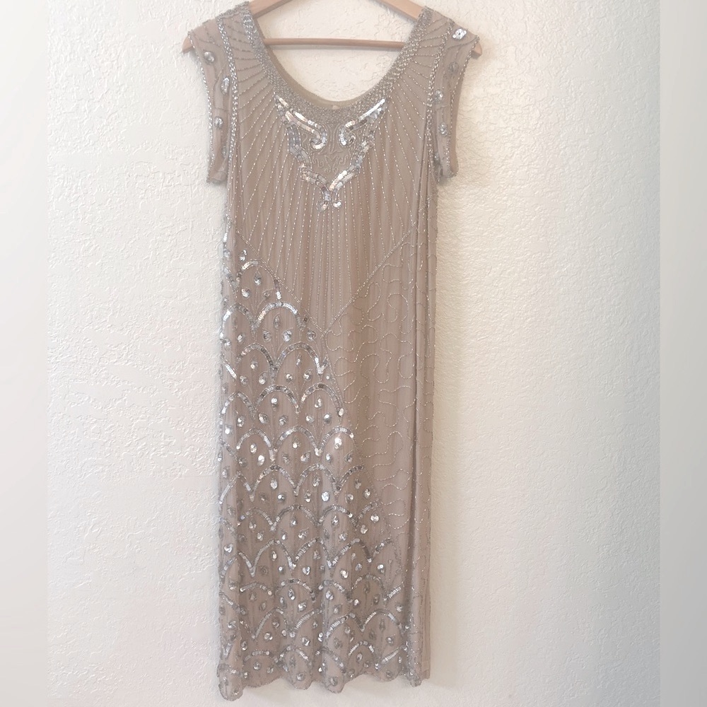 💎Vintage Gold Beaded Dress💎. Size S
